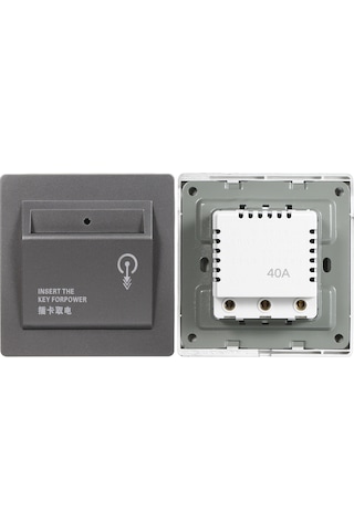 Singree 40a Yüksek Güçlü Otel Anahtar Kartı Elektrik Açma Anahtarı - Mekanik Tip Gri Diğer