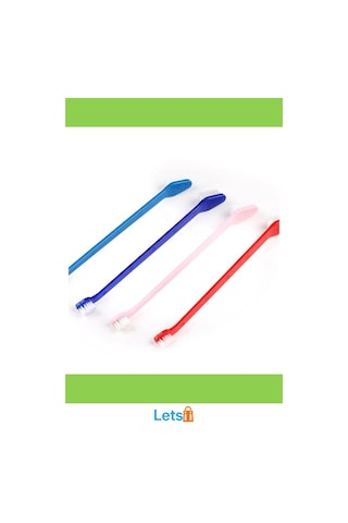 4 Adet Plastik Köpek Diş Fırçası Seti