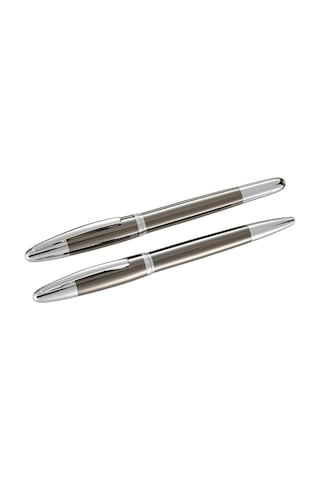 Steelpen 179 Krom Titanyum Dolma+tükenmez Kalem Standart