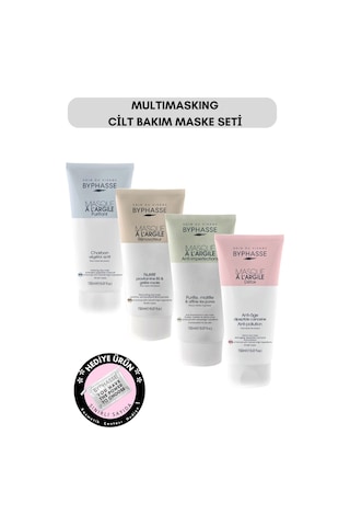 Multimasking Dörtlü Cilt Bakım Kil Maskesi Seti