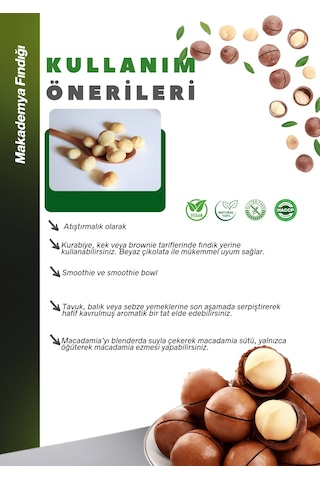 Kabuklu Kavrulmuş Makademya Fındığı 1kg Macadamia Nuts İn Shell 1 KG