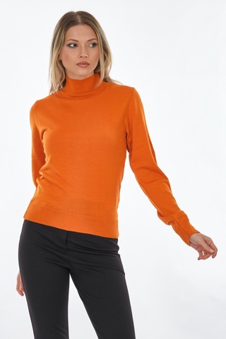 Perspective Balıkçı Yaka Turuncu Kadın Kazak 24080710 001