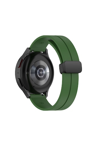 Huawei Uyumlu Watch Gt Gt2 Gt3 42mm / Honor Magic 2 42mm Kordon Magnetli Ayarlanır Silikon Kordon 20mm