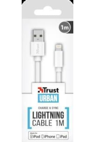 Trust 20345 Flat Lightning Kablo 1 M Beyaz