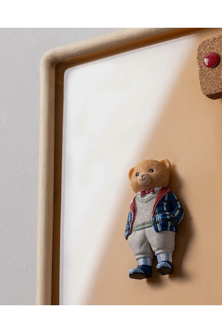 Madame Coco Boris Bear Magnet - Lacivert/açık Bej - 4x8 Cm 8684427186893 Çok Renkli