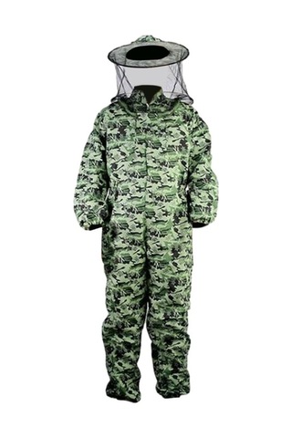 Trendooze Xl Sokmaya Kıyafeti Kıyafeti Kıyafeti Kamuflaj Havalandırmalı Dayanıklı Başlık Arıcılık Arıcı Vc