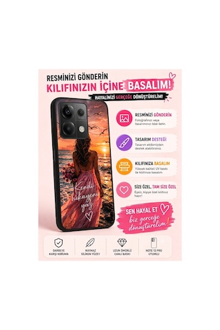 Redmi Note 13 Pro 4g Kişiye Özel Fotoğraflı Telefon Kılıfı Uv Baskılı Silikon Koruyucu Kılıf Siyah