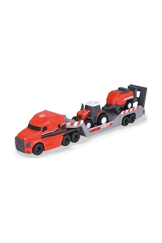 Dickie Toys Massey Ferguson Mikro Çiftlik Kamyonu Traktör Ve Römorklu 203735004