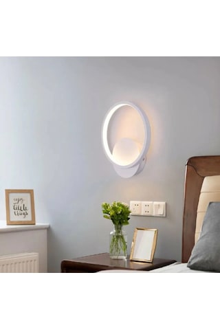 Yatak Odası,çocuk Odası,antre, Modern Tarz Duvar Led Aplik Beyaz