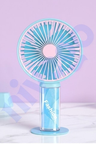 3 Kademeli Güçlü Motorlu 300 Mah Bataryalı Taşınabilir Mini Fan Vantilatör Pervane