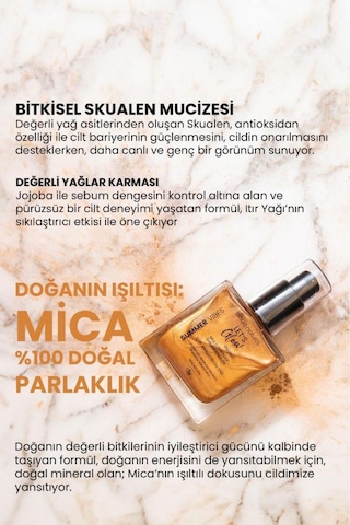 Bade Natural Nemlendirici ışıltılı Bronze Çok Amaçlı vücut Yağı 50 ML