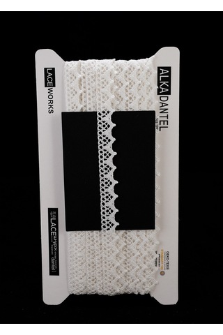 Alka Dantel Merserize Kopanaki 10 Metre 901 Merserize Off White