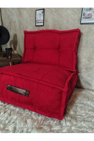 Prestigegolf Seva, Sırtlı Oturma Minderi, Minder, Bahçe Minderi ,oturma Odası Minderi, Kalorifer Önü, Yer Minderi Kırmızı