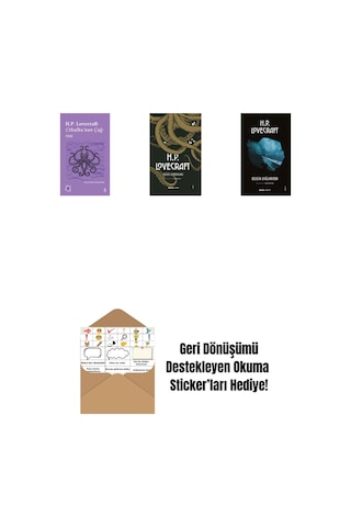 Everest Açıkhava 6 - Cthulhu Nun Çağrısı + H.p. Lovecraft - Bütün Romanları Ciltli + Delilik Dağlarında + Okuma Sticker'ları