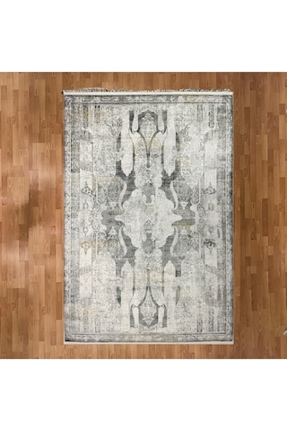 Vintage Esintili 160 X 230 Yün Halı Gri