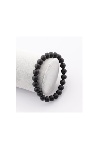Tesbih Sakarya Mat Oniks Doğaltaş Unisex Bileklik Siyah