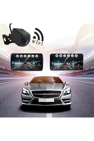 Fosenze Araç Wifi Kamerası - Hd Gece Görüşlü, 150 Geniş Açı, Park Modu, İos/android Uyumlu