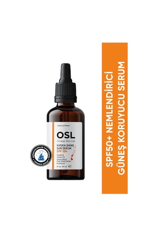 OSL Omega Skin Lab Hydra Shine Sun Nemlendirici Güneş Koruyucu Serum SPF50 30 ML