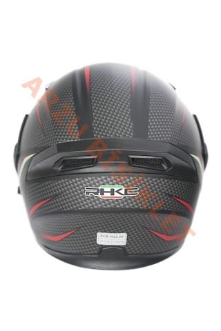 Kc-çene Açılır Vizörlü Kask Kc902 Mat Siyah - Gri Damalı Xl E Belgeli Mat Siyah Gri