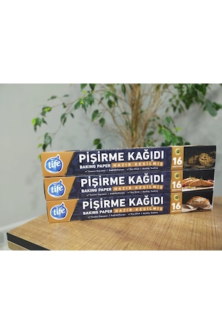 Life 16 Lı Hazır Kesilmiş Pişirme Kağıdı 3' Lü Promosyon Paketi