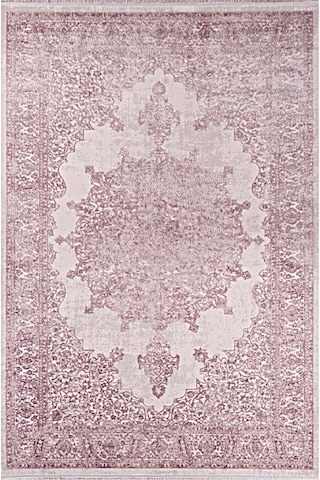 Bahariye Nehir Dg 9460 Lila 155 X 230 Cm Saçaklı Modern Halı Pembe