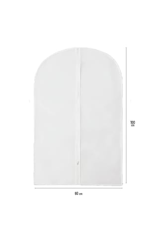 Jokey Ambalaj Fermuarlı Dolapiçi Gamboç Kıyafet,takım Elbise,abiye Ve Gelinlik Kılıfı 60x120cm Renk Seçenekli Beyaz