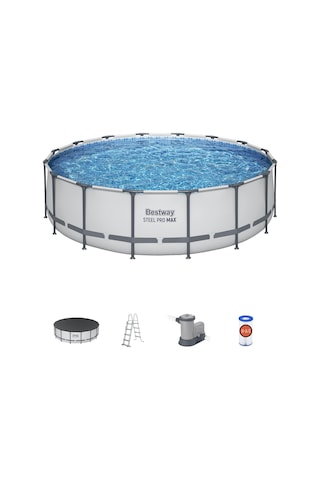Bestway 5612z Steel Pro Max Prefabrik Yer Üstü Çember Havuz Seti 4,88 M X 1,22 M