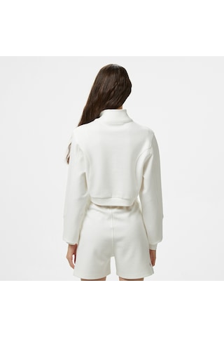 United4 Unıted4 Örme Crop Kadın Ekru Sweatshirt Cuko25ss Krem