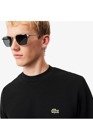 Lacoste Erkek Regular Fit Bisiklet Yaka Sweatshirt Siyah