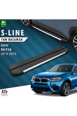 S-dizayn Bmw X6 F16 S-line Aluminyum Yan Basamak 193 Cm 2014-2018 A+ Kalite