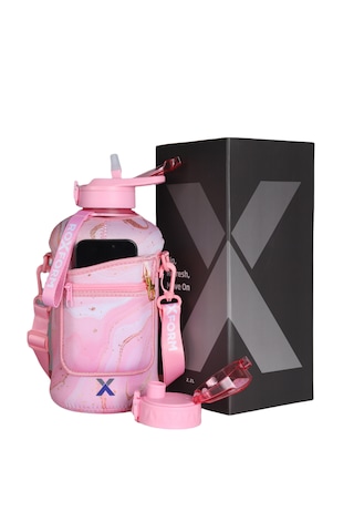 Roxform Suluk Matara 2200 Ml, Premium Pp Malzeme, Sağlıklı Bpa & Bps İçermez, Kılıflı, Çift Kapaklı, Koku Yapmaz, Sızdırmaz Ve Dayanıklı,pembe Desen Cep Kılıf, Pembe Pembe, Pembe Desen Cep Kılıf