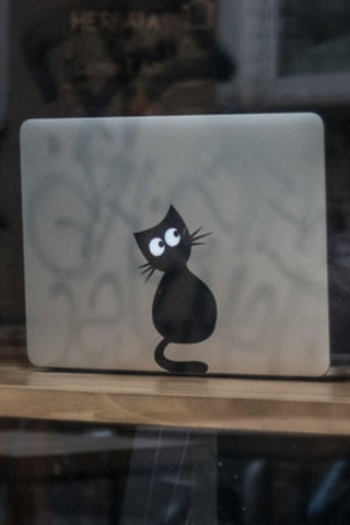 Laptop Kedi Stickeri Kedi Stickeri Bilgisayar Üzerine Sticker