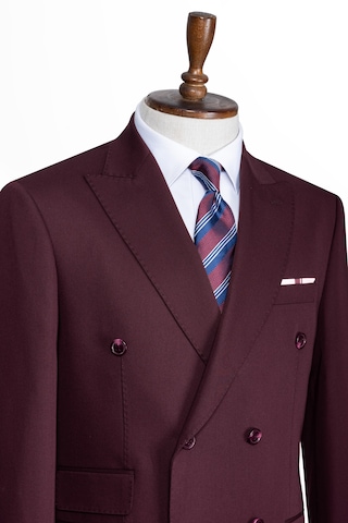 İlayda Emir Luxury, İtalyan Kesim,slim Fit, Kruvaze, Erkek Takım Elbise Bordo