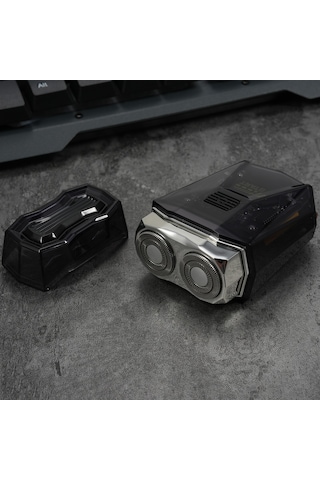 Yaozixa Mini Elektrikli Tıraş Makinesi Erkek Şarj Edilebilir Tıraş Makinesi Seyahat Taşınabilir Tıraş Makinesi Akıllı Pil Işık E