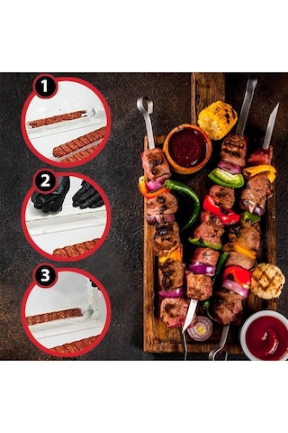 Şiş Kebap Kalıbı Kebap Yapıcı Siyah