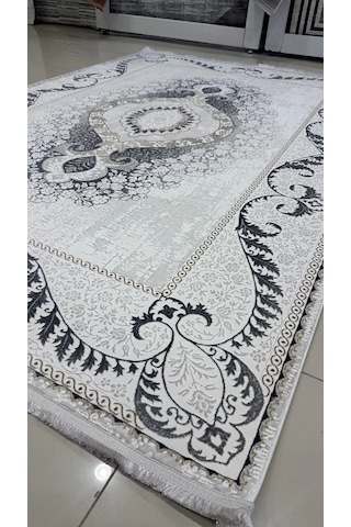 Safyün Halı Kadife Kf514 Gri 200 X 290 Renkli