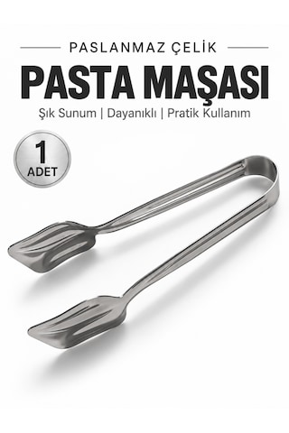 Beylini Paslanmaz Çelik Pasta Maşası Kek Börek Kurabiye Servis Maşası Tatlı Sunum Maşası Mutfak Servis Aparatı