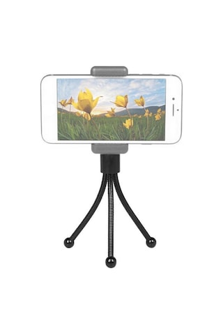 Masaüstü Web Kamerası Standı Braketi Mini Metal Tripod 1/4 İnç Vida İle Canlı Yayın Çevrimiçi Toplantı Öğretim Görüntülü Arama İçin Siyah