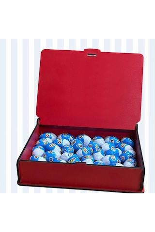 Ozmo Mini Yumurta 35 Adet Kırmızı Ahşap Hediye Kutusu Yumurta Sevdiklerinize Hediye Ozmo Mini Eggs Kırmızı Ahşap Kutulu