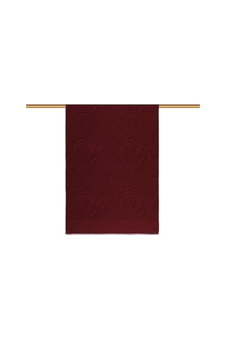 İpekevi Monogram Şal - Zebra Desenli - Bordo Bordo
