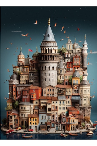 Anatolian 1000 Parçalık Puzzle - Galata 1158