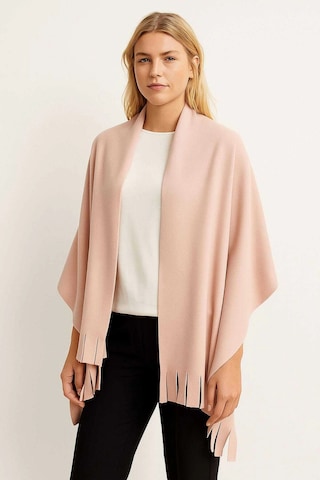 Softiva Polar Omuz Şalı 70x180 Cm Unisex Kışlık Şal Pudra Çok Renkli