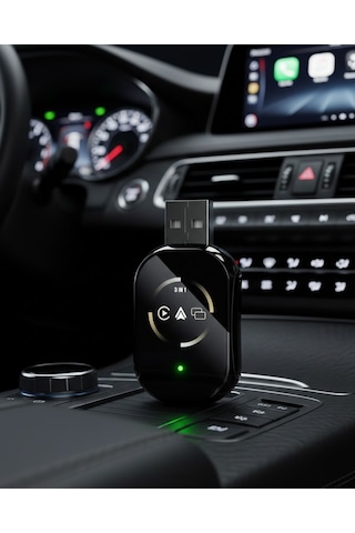 Araç İçi Kablosuz Carplay Android Auto Airplay Adaptörü