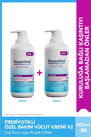 Bepanthol Sensidaily 2 x 400 ML Avantajlı Paket