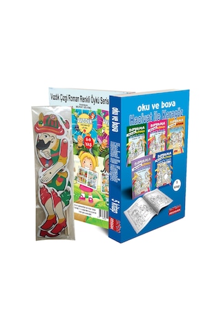 Oku, Boya Ve Oynat : Hacivat İle Karagöz Seti 5 Kitap + Kukla...