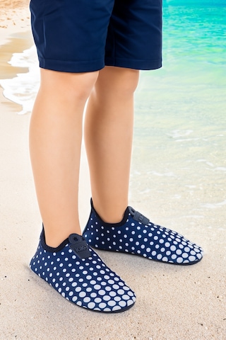 Kiko Kids Point Havuz Plaj Erkek Çocuk Deniz Ayakkabısı 7514 Lacivert - Beyaz Lacivert - Beyaz