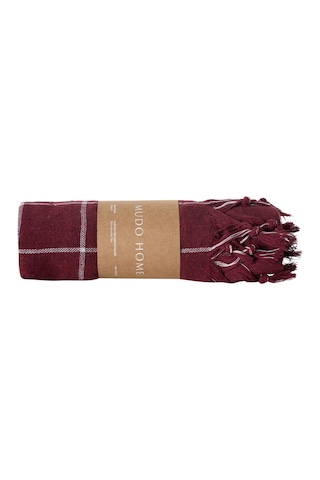 Mudo Home Edwın Bordo Çok Amaçlı Örtü 140x140 Cm 1484674