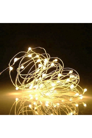 5 Metre Gün Işığı Pilli Led Işık Gün Işığı Led Işık Yılbaşı Ağacı Işığı Noel Işığı Warm Light Christmas Led Parlak Peri Led Işık
