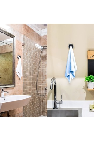 Fosenze Abs Materyal Duvar Tipi Havlu Tutucu, Silikon Pençeli, Kayma Engeli, Zarf/sacçı Yükleme, Mutfak/banyo Kullanıma Uygun, 1 Adet