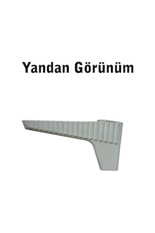 Homdep Kanepe Koltuk Tv Ünitesi Konsol Yükseltme Zenit Model Plastik Ayak 10 Cm Beyaz Renk 1 Adet Beyaz